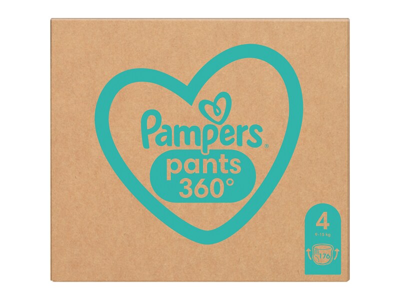 Pampers Pants Monthly Box vel. 4 (9-15 kg) plenkové kalhotky 176 ks