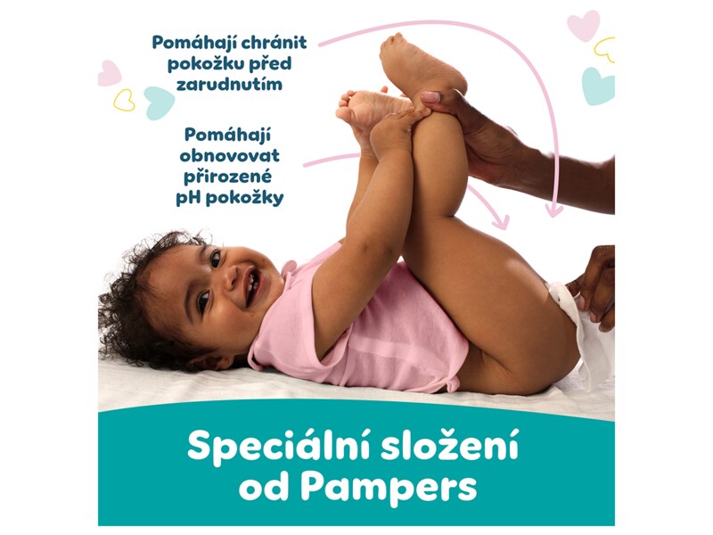Pampers Sensitive XXL dětské čisticí vlhčené ubrousky 4x80 ks
