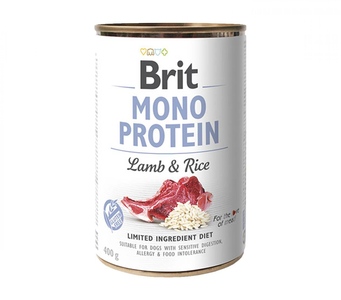 Brit Mono Protein Lamb & Rice konzerva pro psy 400 g