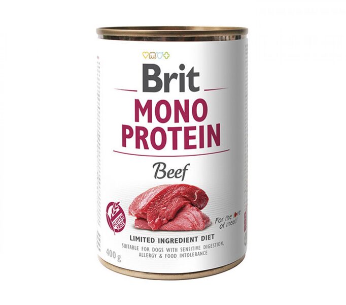 Brit Mono Protein Beef konzerva pro psy 400 g