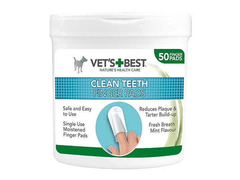 Vet's Best Čisticí utěrka na zuby pro psy 50 ks