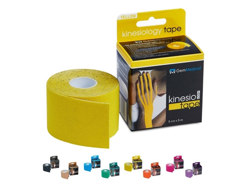 GM Kinesio tape 5 cm x 5 m žlutý