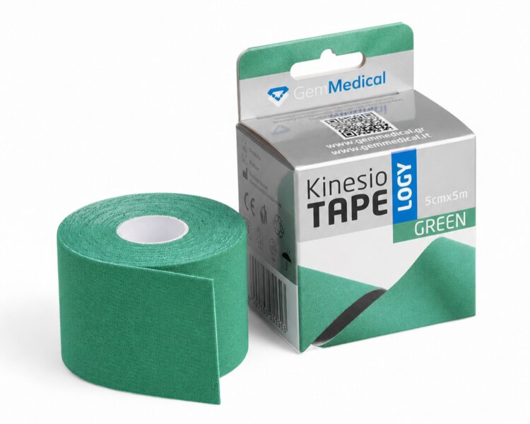 GM Kinesio tape 5 cm x 5 m zelený GM Kinesio tape 5 cm x 5 m zelený