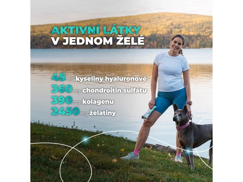 Geloren Dog S-M kloubní výživa pro malé psy 180 g 60 želé