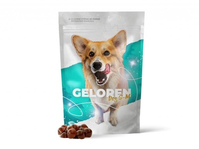 Geloren Dog S-M kloubní výživa pro malé psy 180 g 60 želé