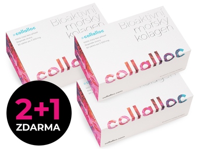 Collalloc 100% bioaktivní mořský kolagen 3,3 g 30 sáčků 2+1 ZDARMA