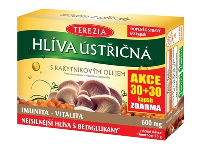 Terezia Hlíva ústřičná s rakytníkovým olejem 30+30 kapslí