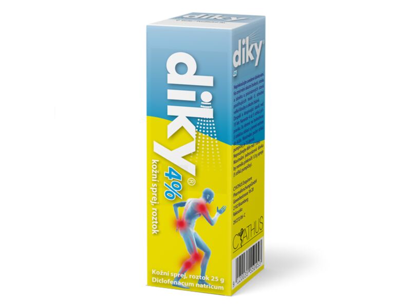 Diky 4% kožní sprej roztok 25 g