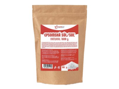 Nutricius Epsomská sůl natural 1000 g Nutricius Epsomská sůl natural 1000 g