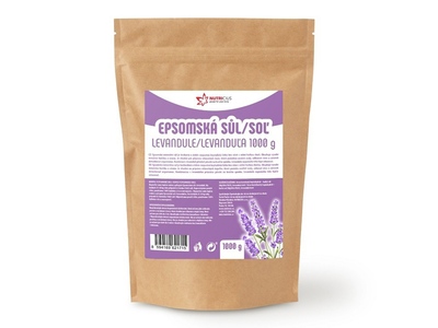 Nutricius Epsomská sůl levandule 1000 g Nutricius Epsomská sůl levandule 1000 g