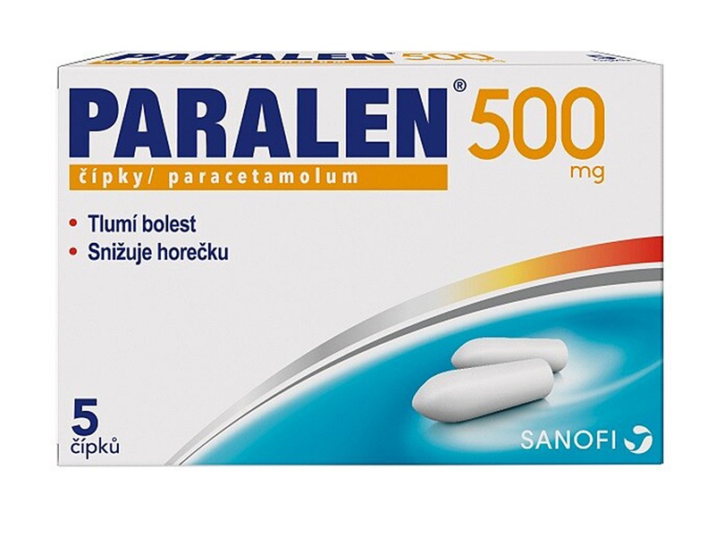 Paralen 500 mg 5 čípků