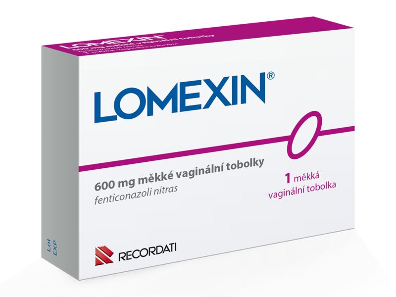 Lomexin 600 mg 1 měkká vaginální tobolka