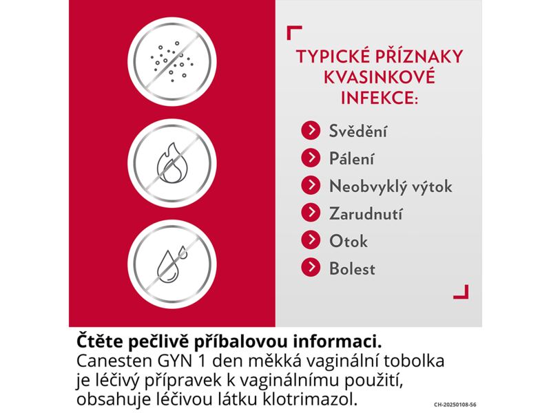Canesten GYN 1 den 500 mg 1 měkká vaginální tobolka