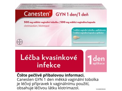 Canesten GYN 1 den 500 mg 1 měkká vaginální tobolka