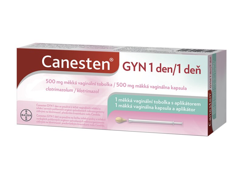 Canesten GYN 1 den 500 mg 1 měkká vaginální tobolka