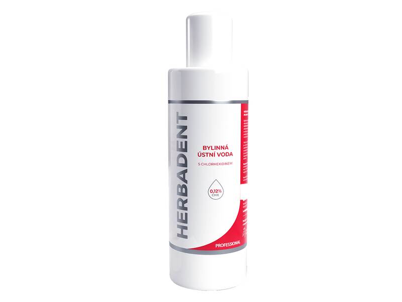 Herbadent Professional bylinná ústní voda s chlorhexidinem 240 ml