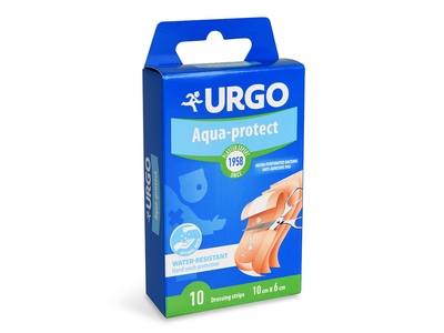 Urgo Aqua protect omyvatelná náplast 10 cm x 6 cm 10 ks
