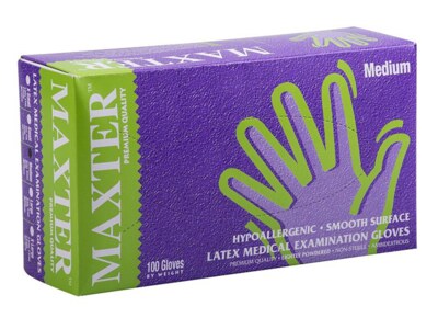 Maxter Rukavice latexové pudrové vel. M 100 ks