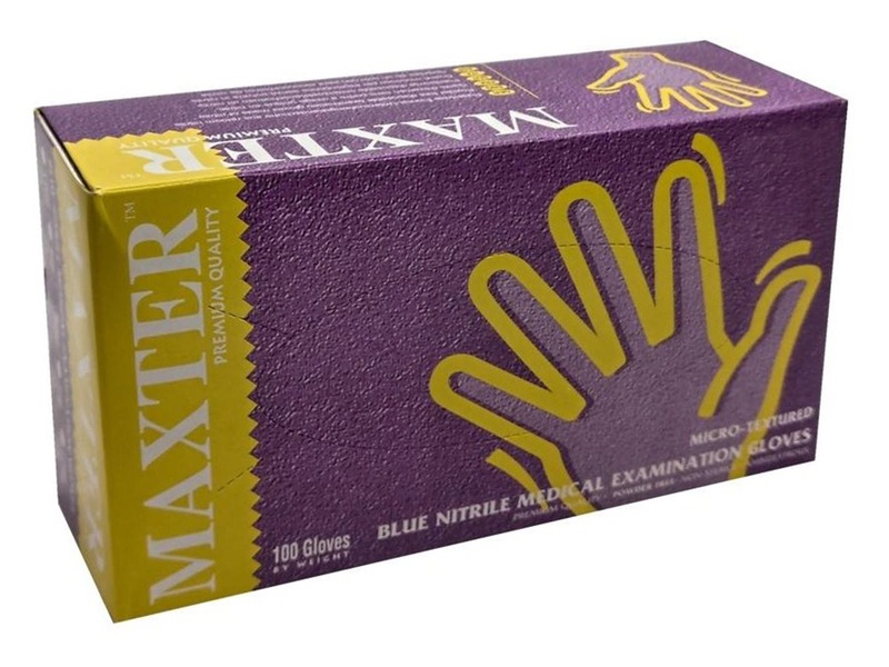 Maxter Rukavice nitrilové bezpudrové vel. S 100 ks