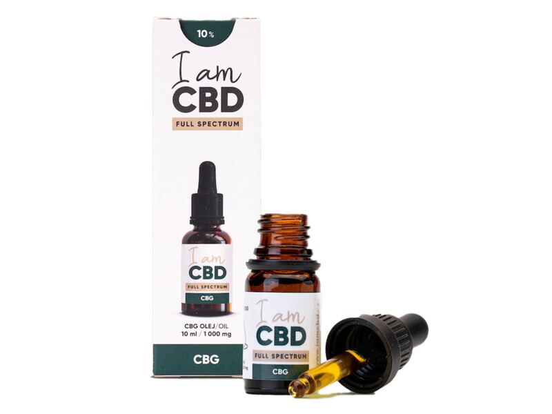 I am CBD Full Spectrum CBG konopný olej 10% 10 ml I am CBD Full Spectrum CBG konopný olej 10% 10 ml
