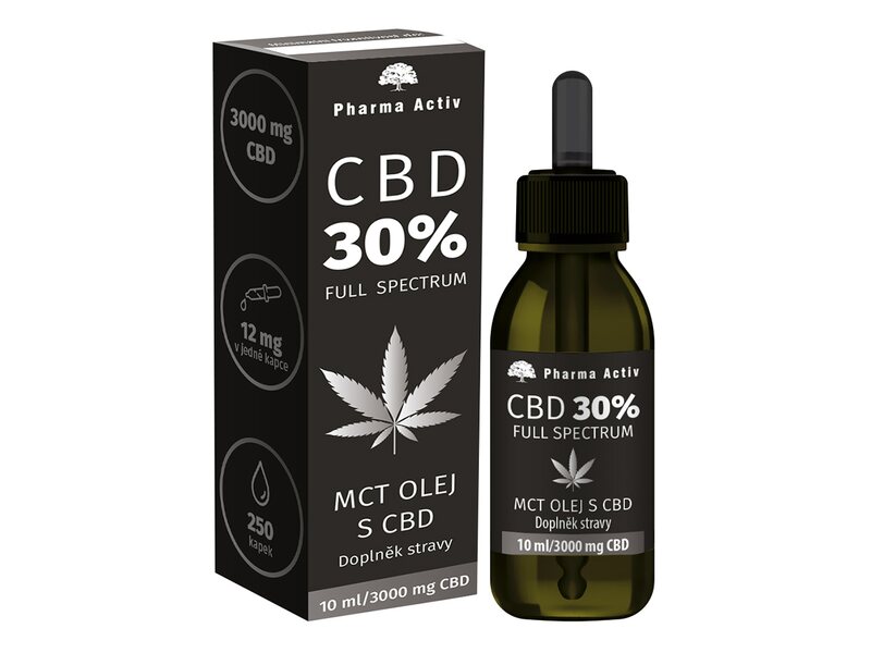 Pharma Activ CBD 30% MCT olej s CBD 3000 mg 10 ml