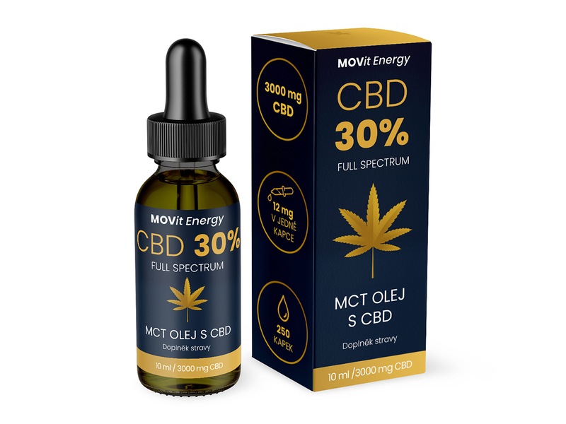 MOVit CBD 30% Full Spectrum MCT olej 10 ml