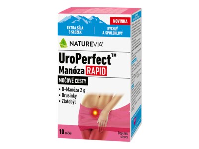 NatureVia UroPerfect Manóza Rapid 10 sáčků NatureVia UroPerfect Manóza Rapid 10 sáčků