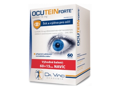 Ocutein Forte Lutein 15 mg 60+15 tobolek