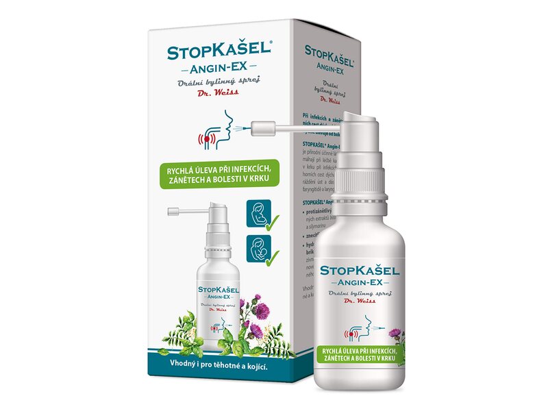 Dr. Weiss StopKašel Angin-Ex sprej na bolest v krku 30 ml