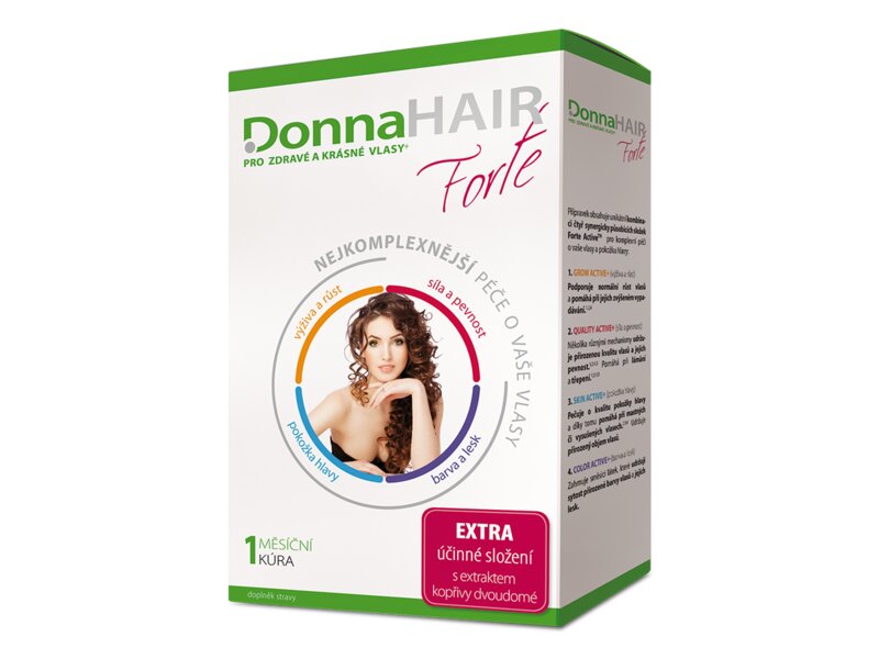DonnaHAIR Forte 1měsíční kúra 30 tobolek