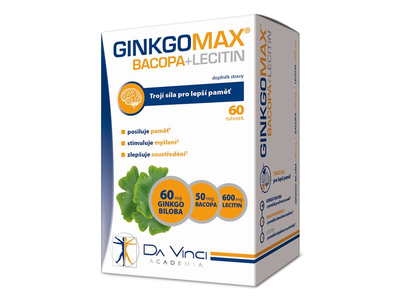 GinkgoMAX + Bacopa + Lecitin 60 tobolek