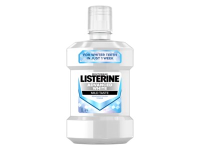 Listerine Advance White Mild Taste ústní voda 1000 ml