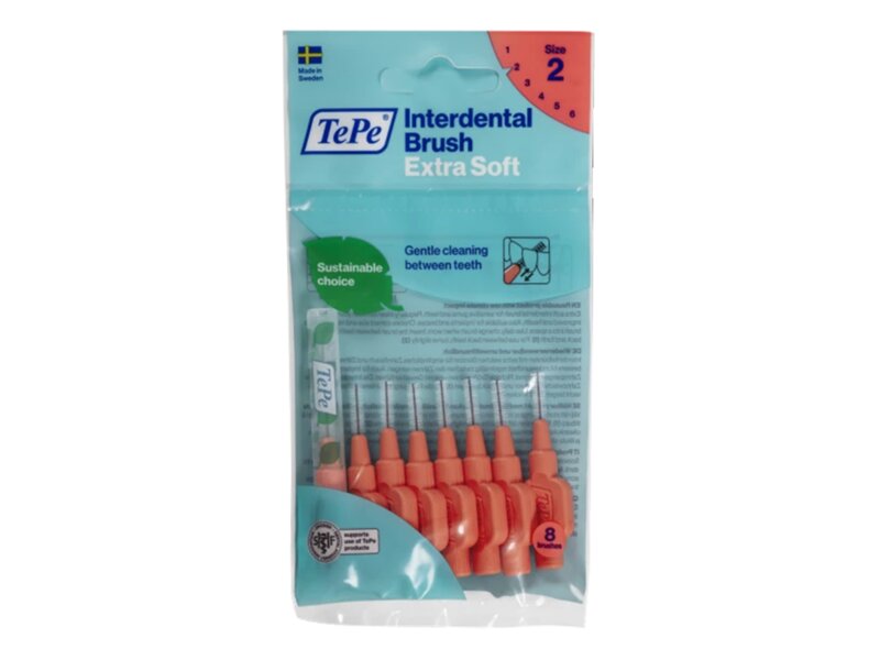 TePe ExtraSoft mezizubní kartáčky 0,5 mm červené 8 ks