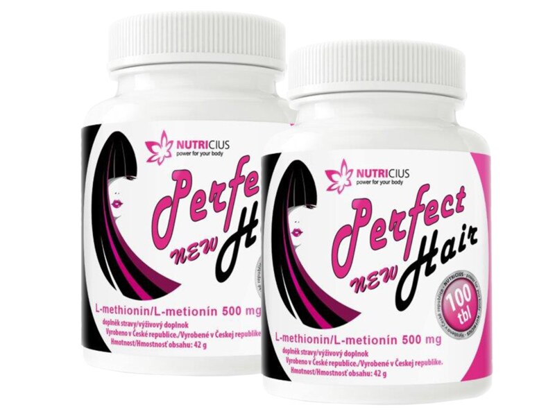 Nutricius Perfect HAIR new - methionin 500 mg 2 x 100 tablet