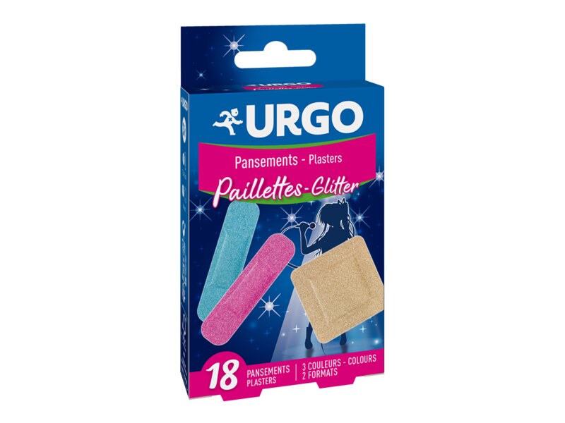 Urgo Glitter třpytivé dětské náplasti 18 ks