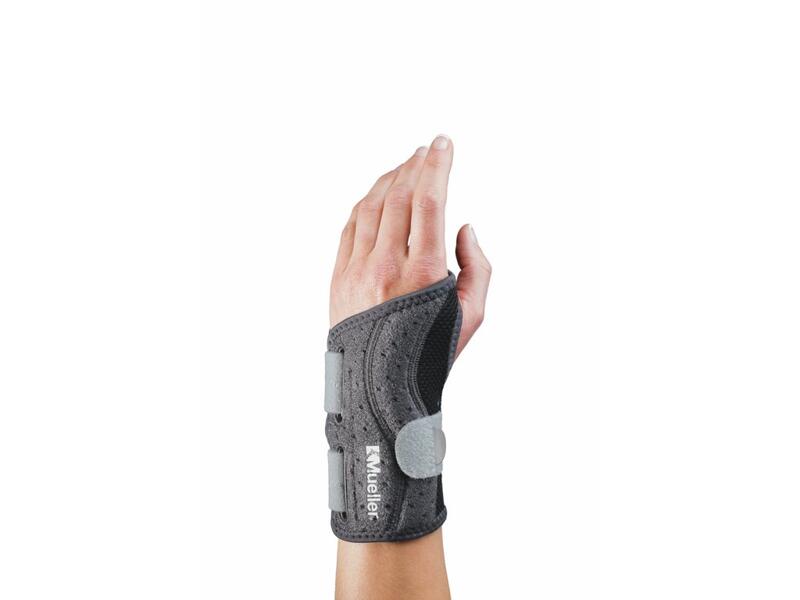 Mueller Adjust-To-Fit Wrist brace left ortéza na zápěstí šedá levá 1 ks