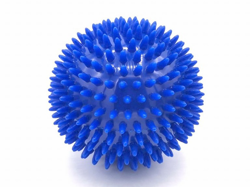Rehabiq masážní míček ježek 10 cm modrý 1 ks
