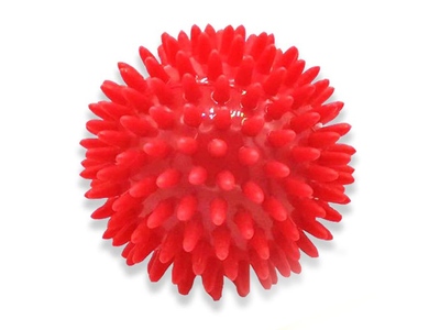 Rehabiq masážní míček ježek 8 cm červený 1 ks Rehabiq masážní míček ježek 8 cm červený 1 ks