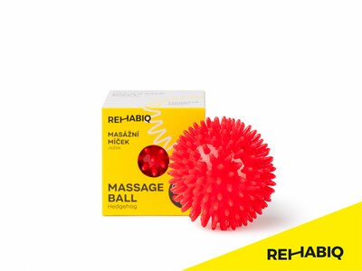 Rehabiq Masážní míčekJježek 8 cm červený 1 ks