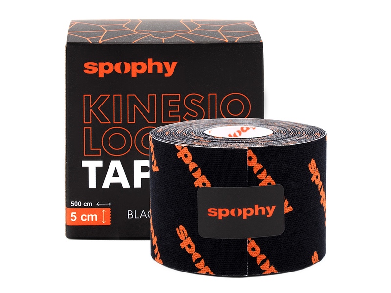 Spophy Kinesiology Tape 5 cm x 5 černý 1 ks