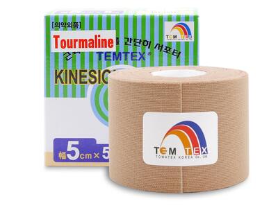 Temtex Kinesio Tape Tourmaline tejpovací páska béžová 5 cm x 5 m
