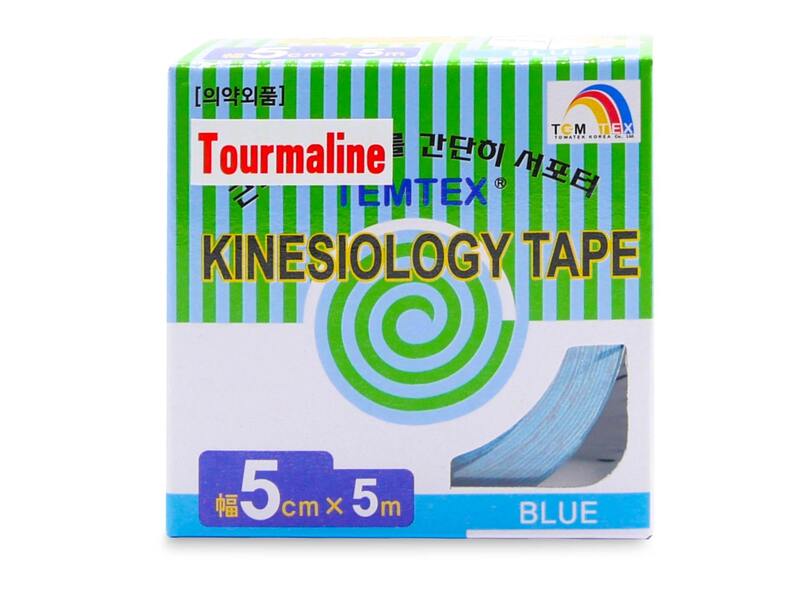 Temtex Kinesio Tape Tourmaline tejpovací páska modrá 5 cm x 5 m