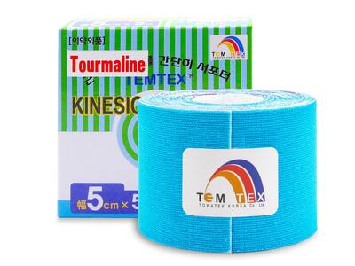 Temtex Kinesio Tape Tourmaline tejpovací páska modrá 5 cm x 5 m