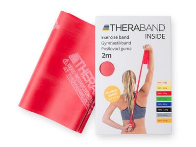 TheraBand posilovací guma 2 m červená středně silná 1 ks TheraBand posilovací guma 2 m červená středně silná 1 ks