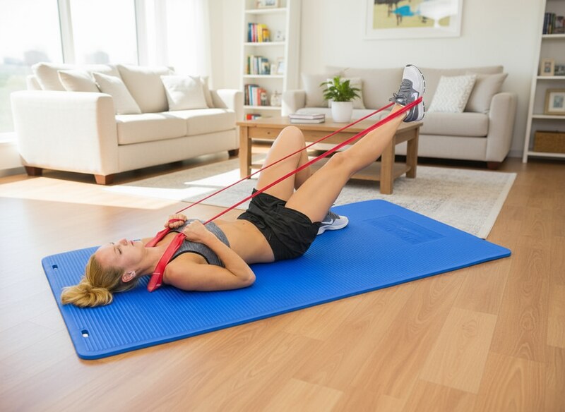 TheraBand posilovací guma 2 m modrá extra silná 1 ks