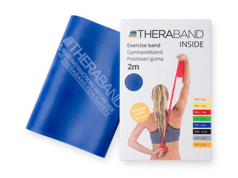 TheraBand posilovací guma 2 m modrá extra silná 1 ks