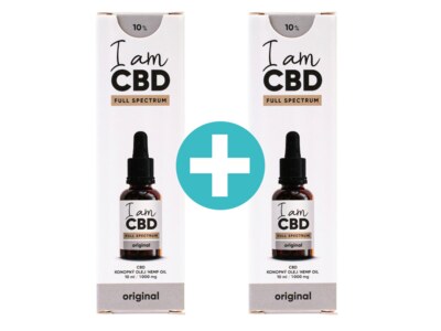 I am CBD Full Spectrum CBD konopný olej 10% 10 ml 1+1 ZDARMA