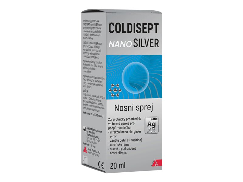 Coldisept nanoSilver nosní sprej 20 ml
