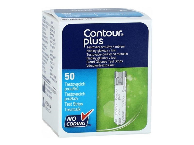 Contour Plus testovací proužky do glukometru 50 ks