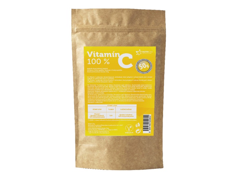 Nutricius Vitamín C 100% sypký 50 g
